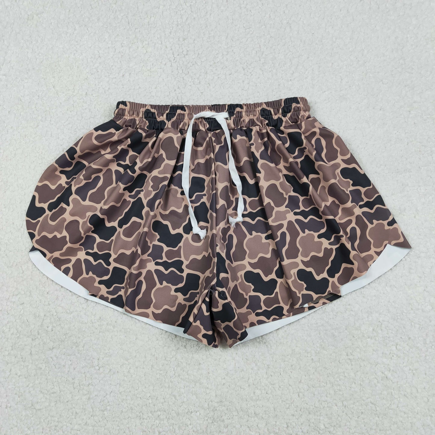 SS0767 Yoga Hunting Camo Adult Women Shorts