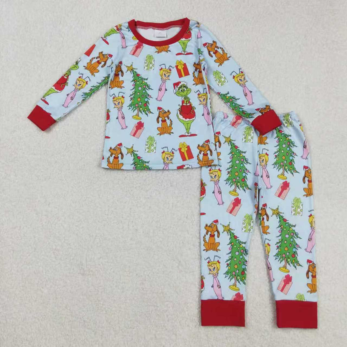 Christmas green face RTS Sibling Clothes
