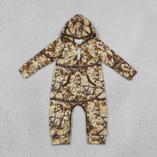 LR3033 Hunting Camo Hoodie Long Sleeve Boys Romper