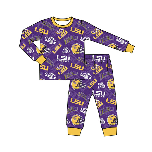 custom Team 11 Purple Long Sleeve Kids Clothes