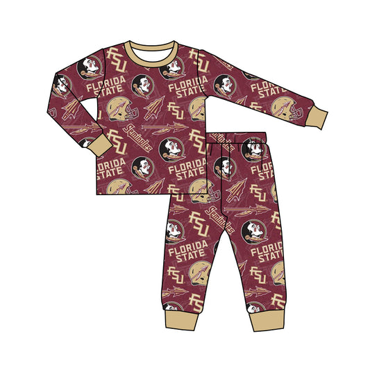 custom Team 12 Red Long Sleeve Kids Clothes