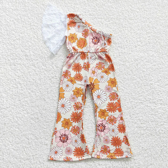 Summer flowers girls jumpsuits RTS Sibling Clothes