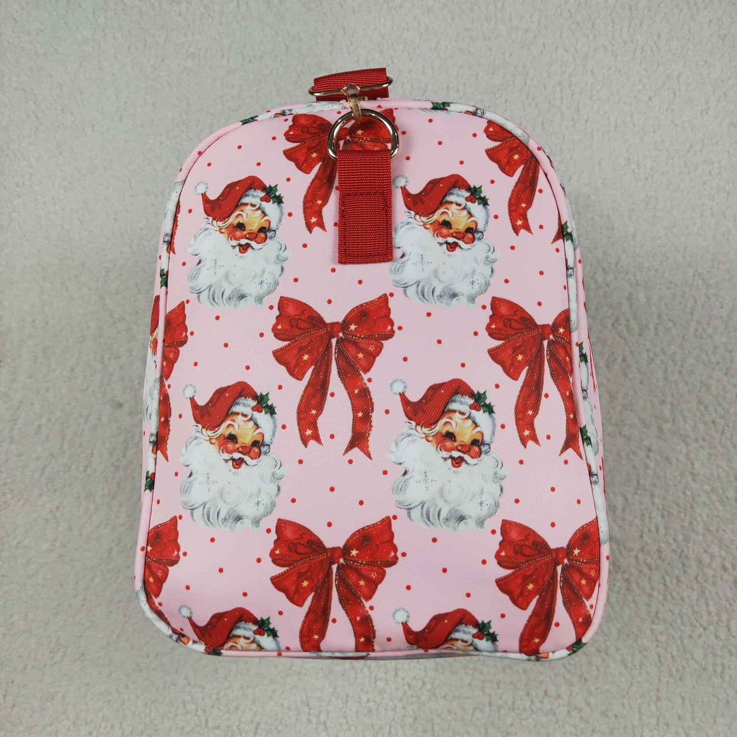 BA0306 Christmas Santa red bows bag