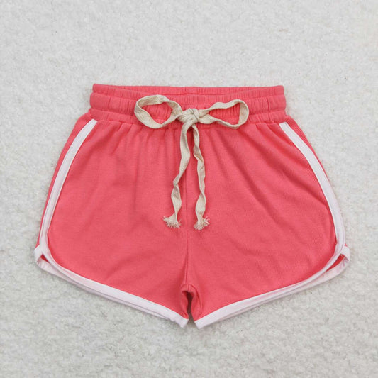 SS0316 watermelon red girls shorts