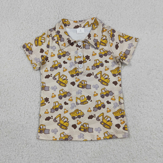 BT1792 Construction Truck Short Sleeve Boys Top