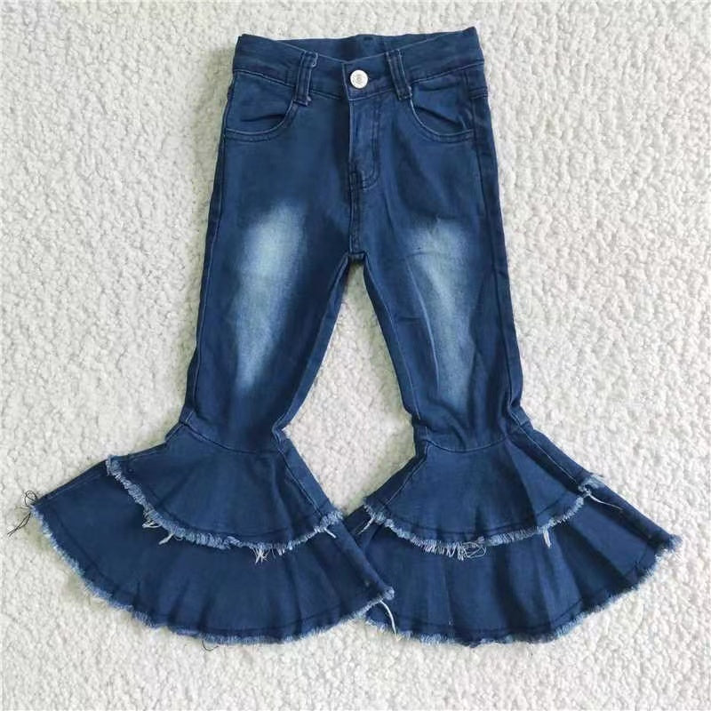P0003 Blue denim pants girls jeans