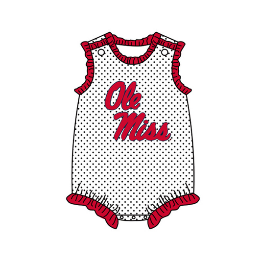 custom S 8.4 Team red sleeveless kids romper