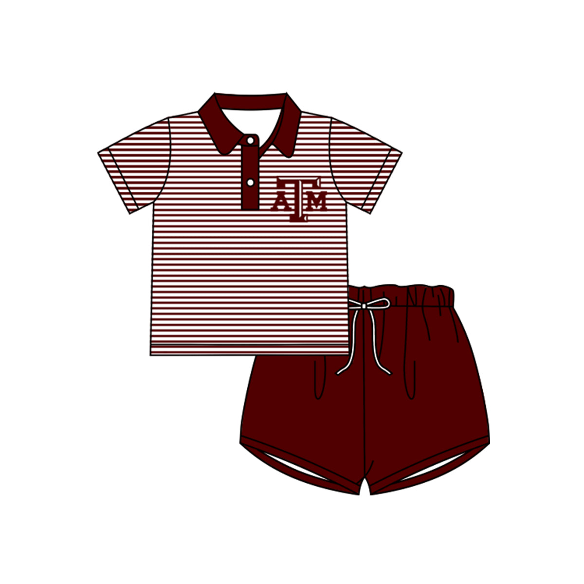 custom S 8.4 Team brown flutter sleeve shorts kids set