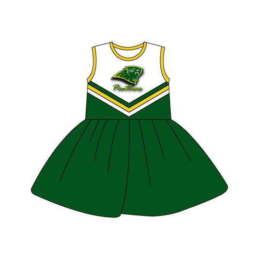 custom S 8.23 Green sleeveless cheerleader dress