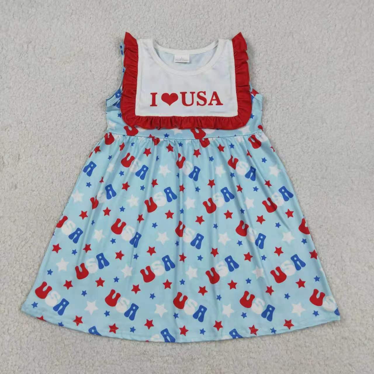 July 4th I Love USA RTS Sibling Clothes