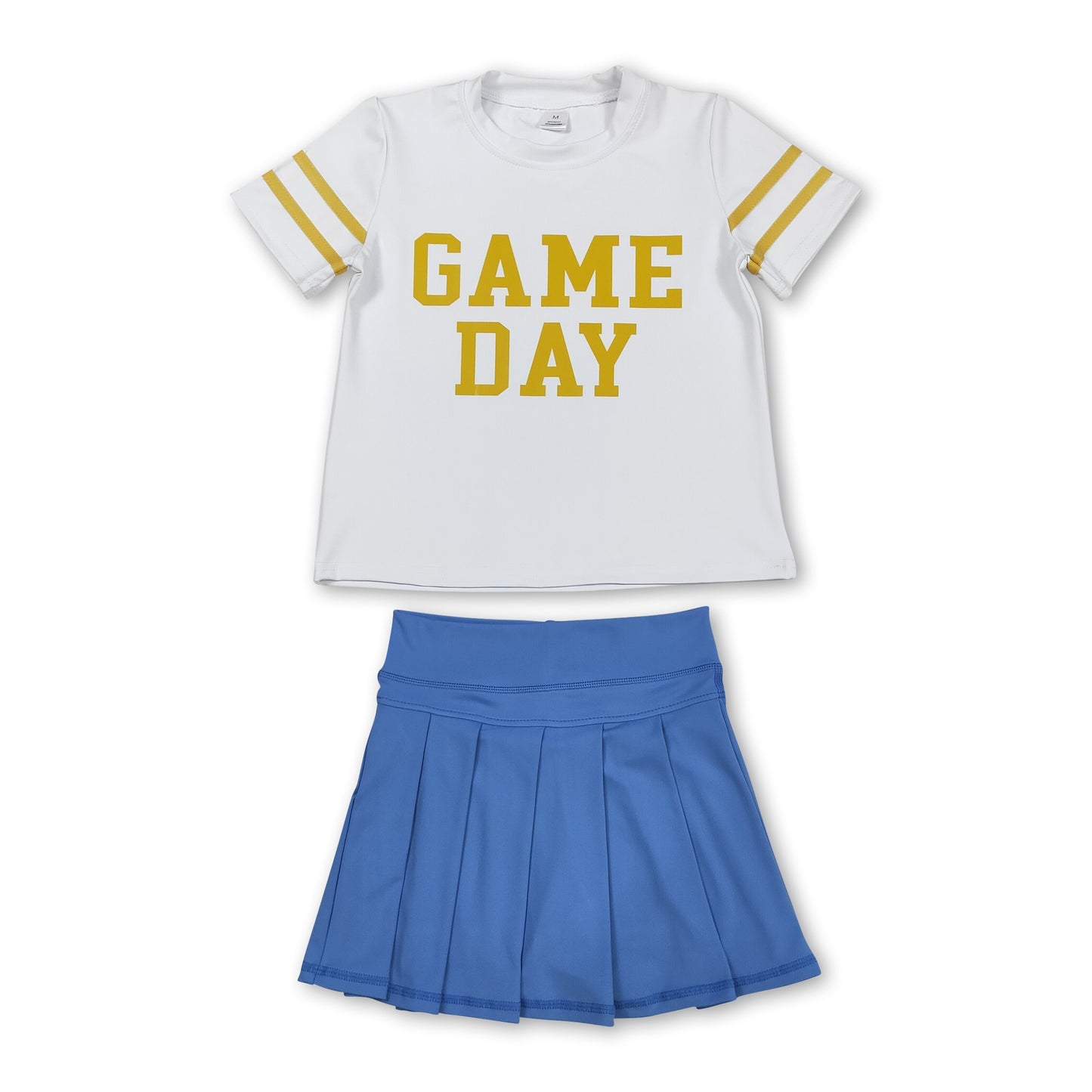 yoga screen print game day yoga skorts girls set RTS Sibling Clothes