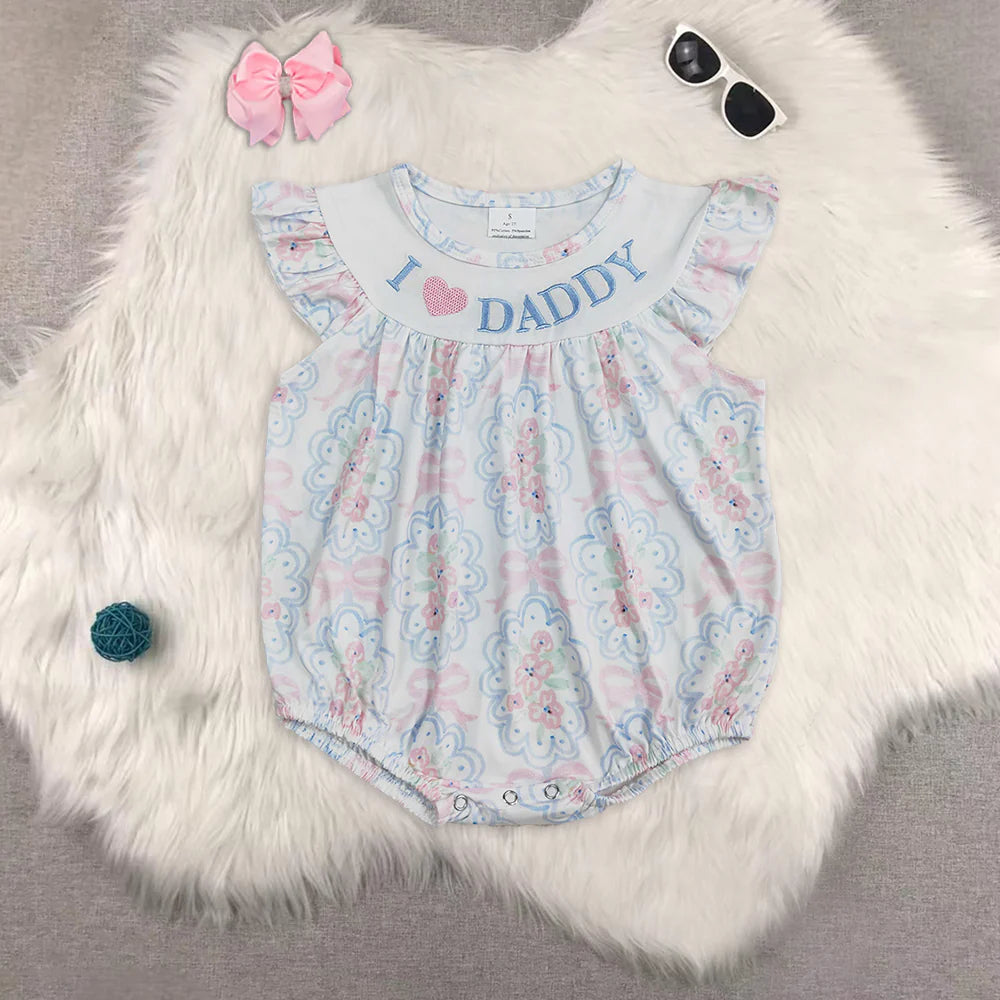 Embroidery i love daddy RTS Sibling Clothes