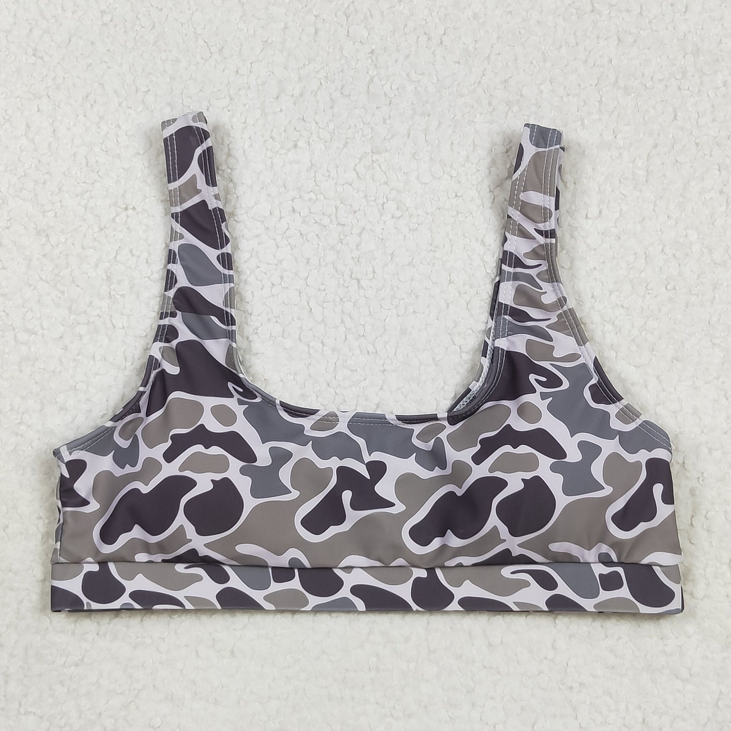 S0573 hunting camo adult woman swimsuits top