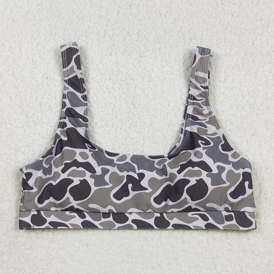 S0573 hunting camo adult woman swimsuits top