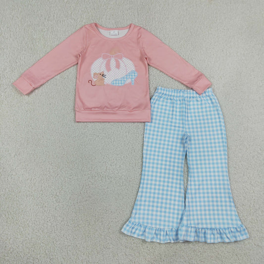 GLP3597 Turkey Long Sleeve Flowers Pants Girls Set