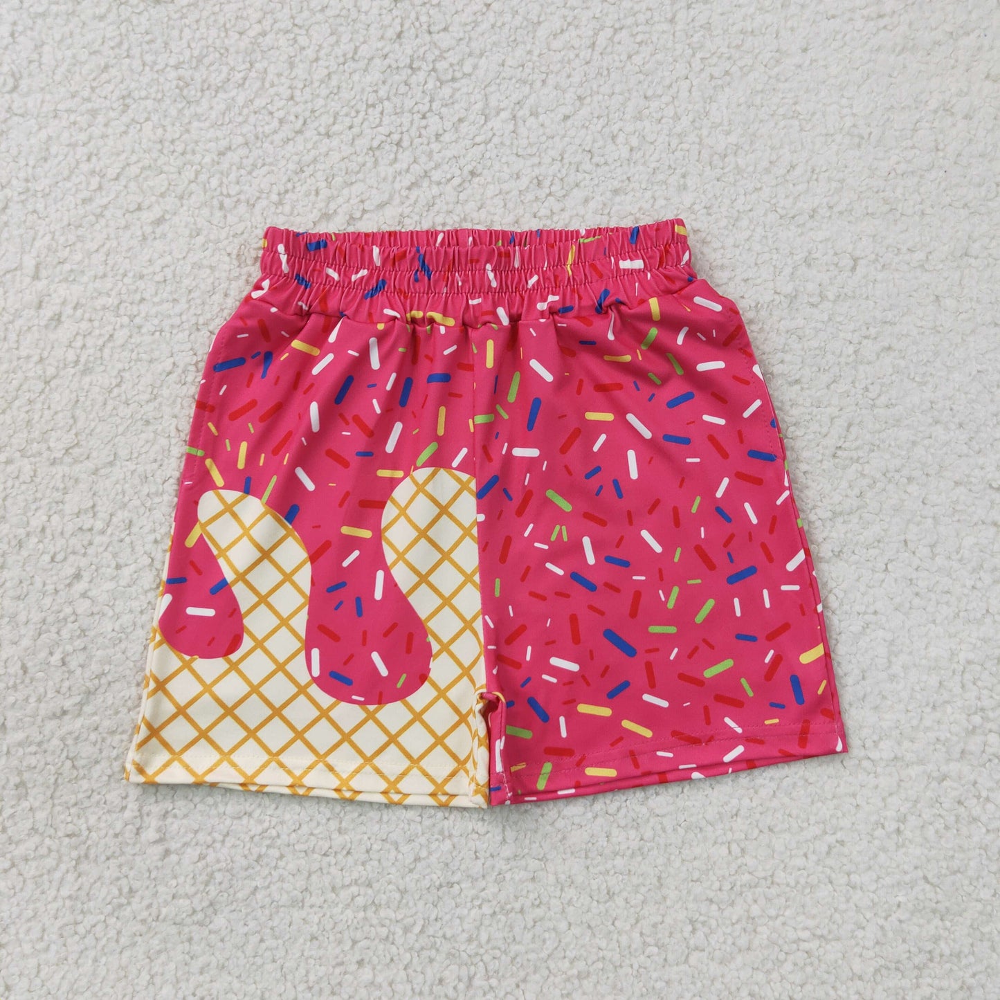SS0636 ice hot pink Summer boys shorts