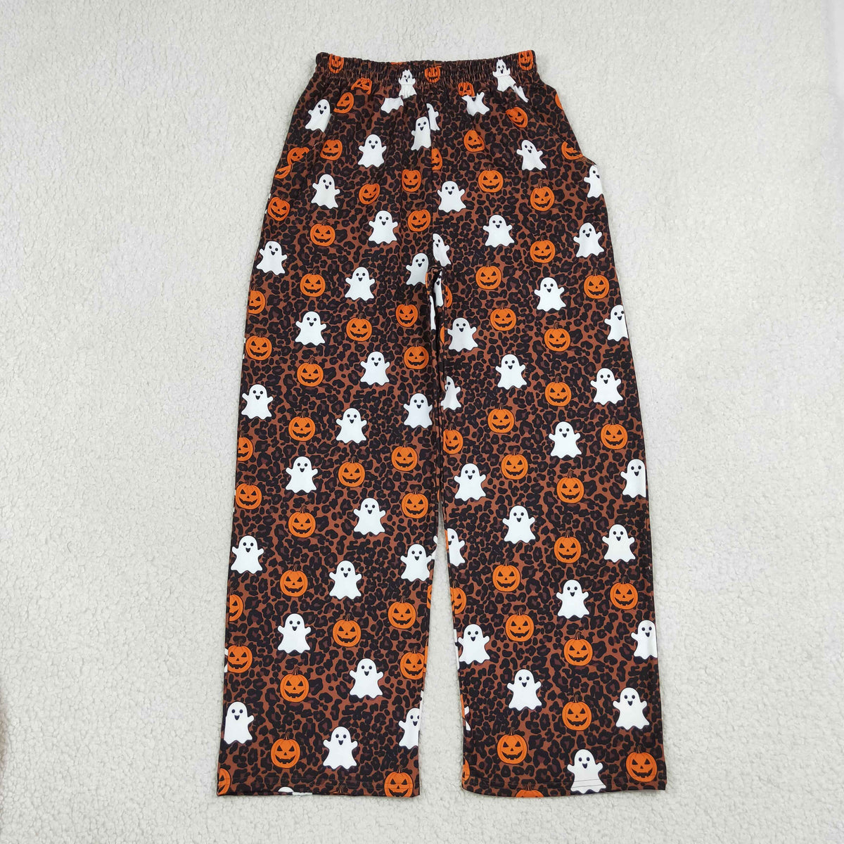 P1131 Halloween Leopard Spooky Adult Women Pants