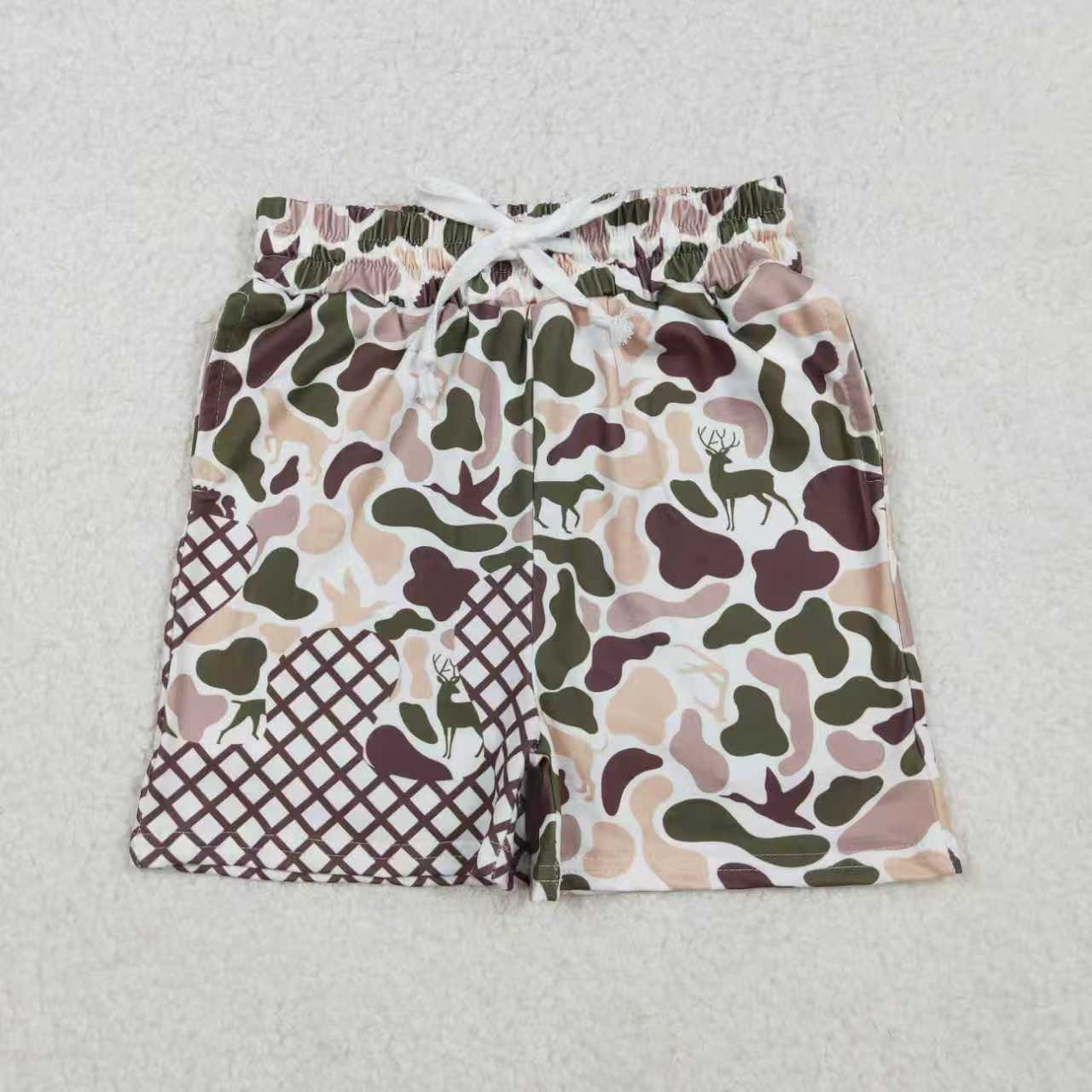 Hunting Camo Boys Shorts Sibling Clothes RTS