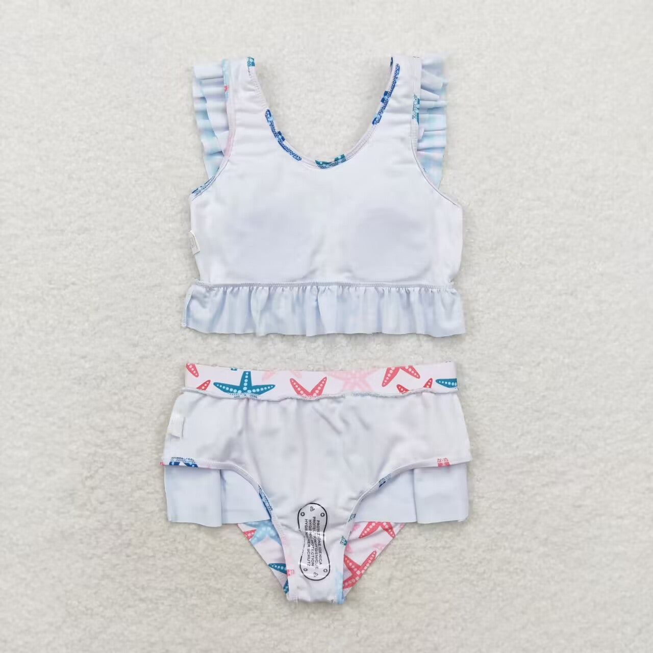 S0240 Starfish blue girls swimsuits