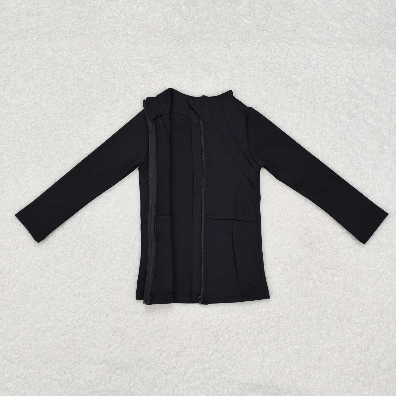 GT0685 black sport wear girls coat