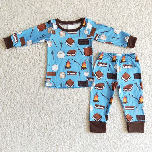 6 A6-3 Winter Boys Long Sleeve Pajamas