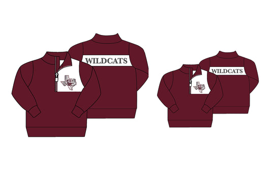 custom S 8.21 Dark red adult pullover