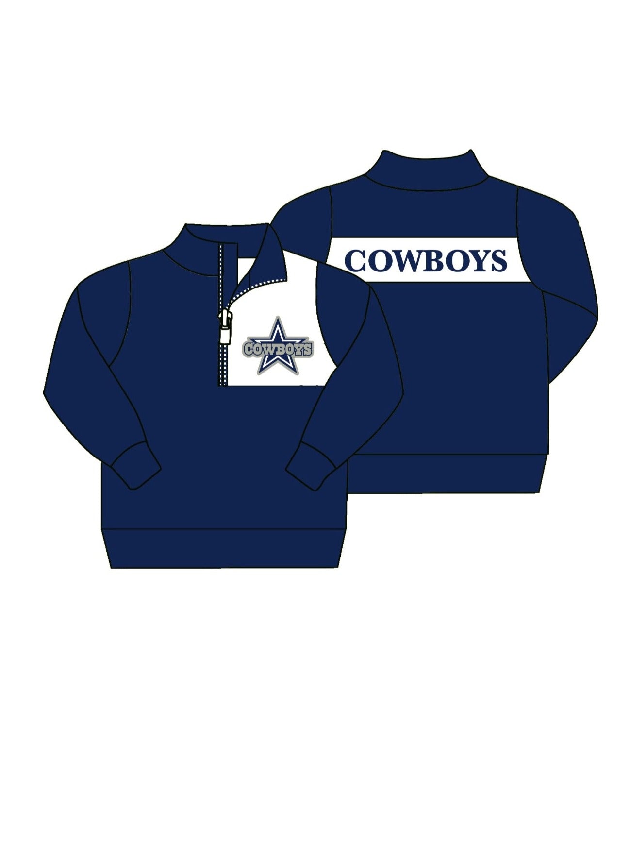 custom S 8.21 Cowboys kids pullover