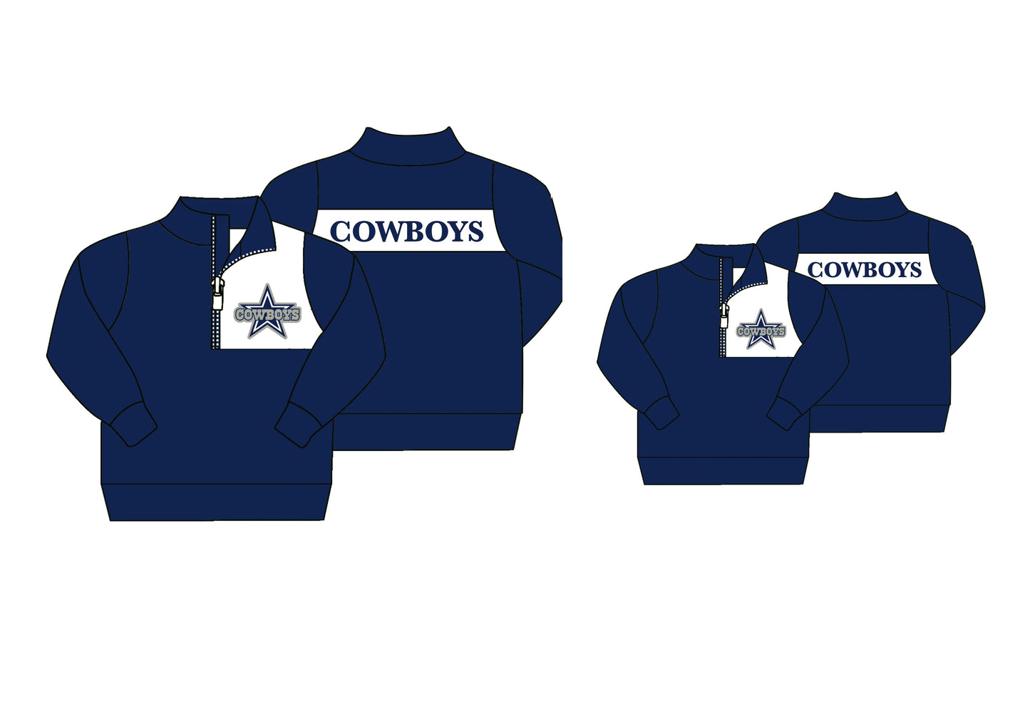 custom S 8.21 Cowboys adult pullover