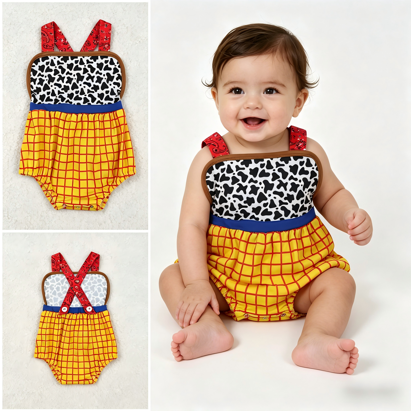 SR4114 Cartoon Toy Boys Romper