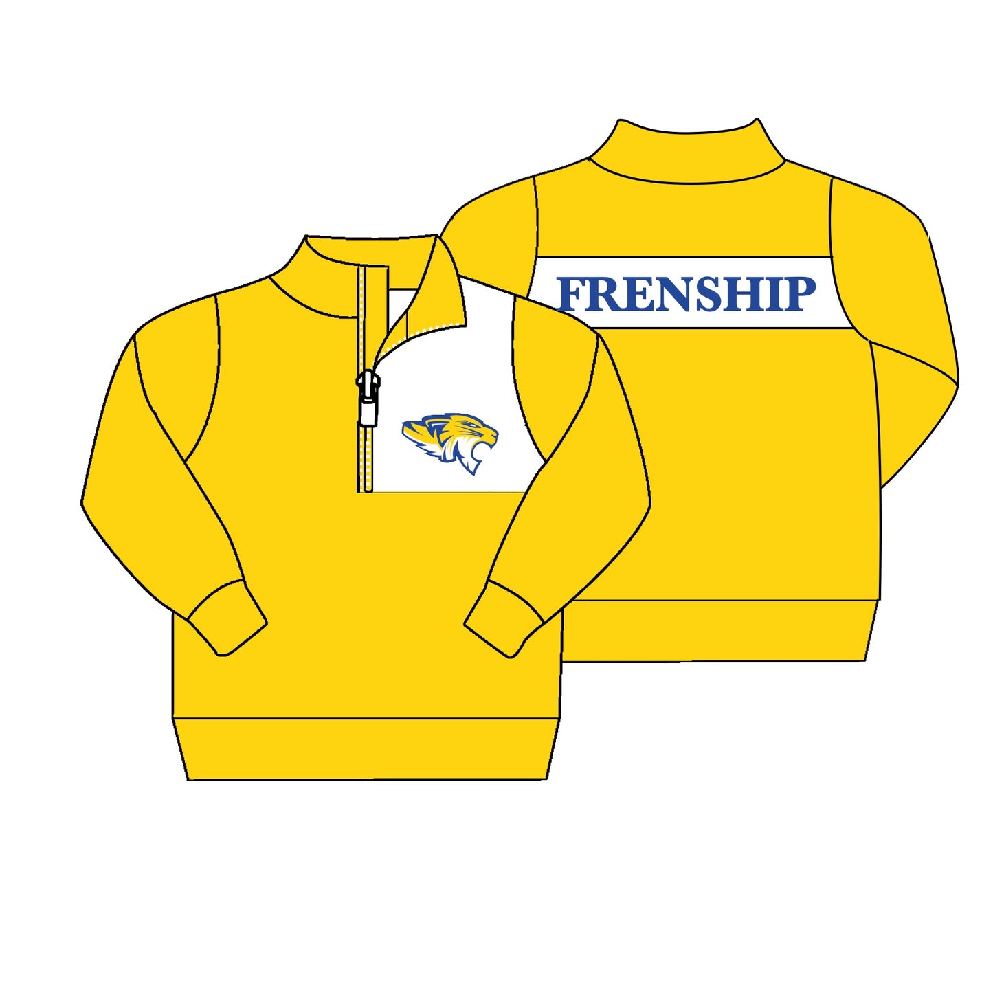 custom S 8.21 Yellow kids pullover