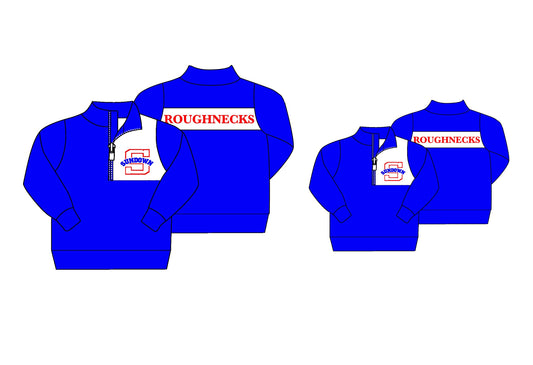 custom S 8.21 blue kids pullover