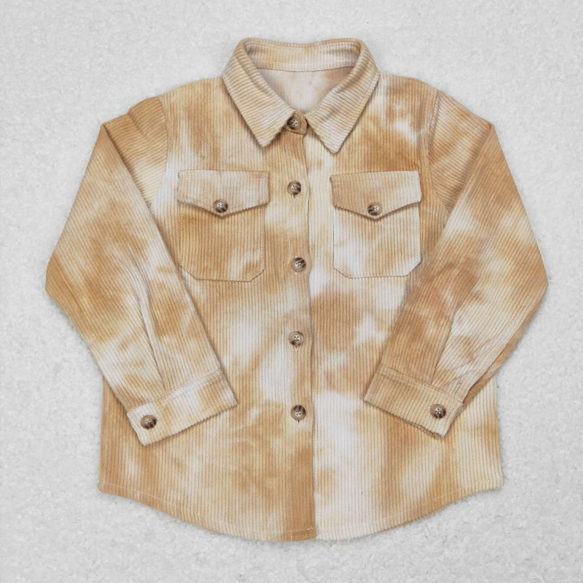 BT0262 Khaki Corduroy Kids Shirt Jacket