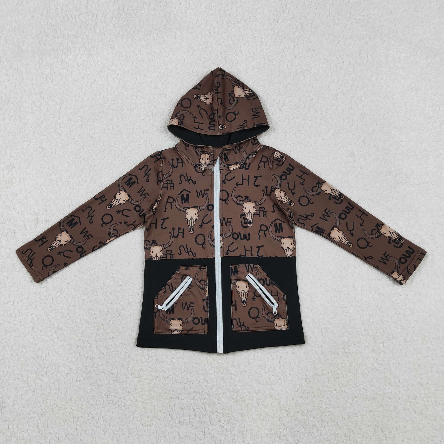 Western Cow Brown Romper/Coat RTS Sibling Clothes