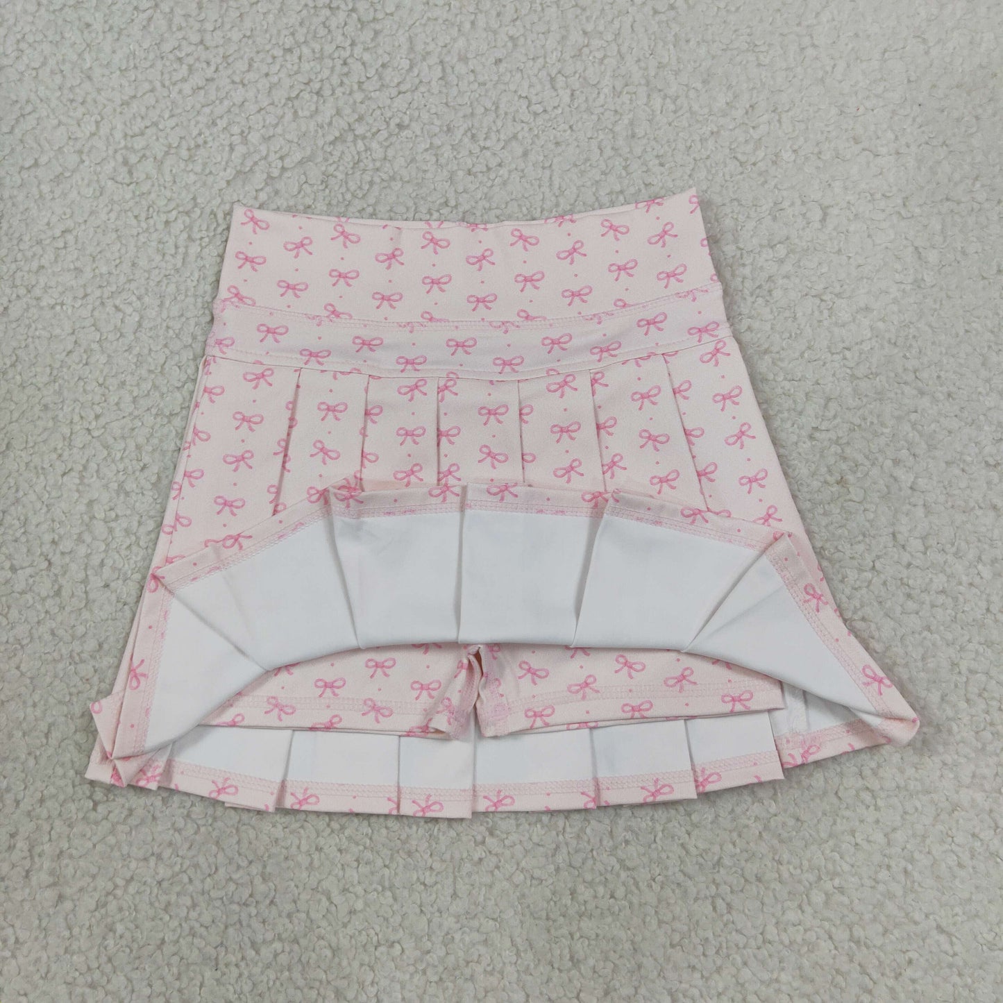 GLK0305 Yoga Pink Bows Girls Skorts