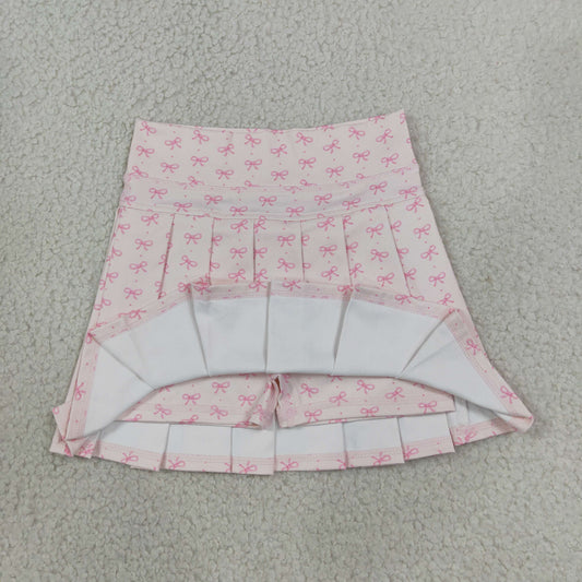 GLK0305 Yoga Pink Bows Girls Skorts