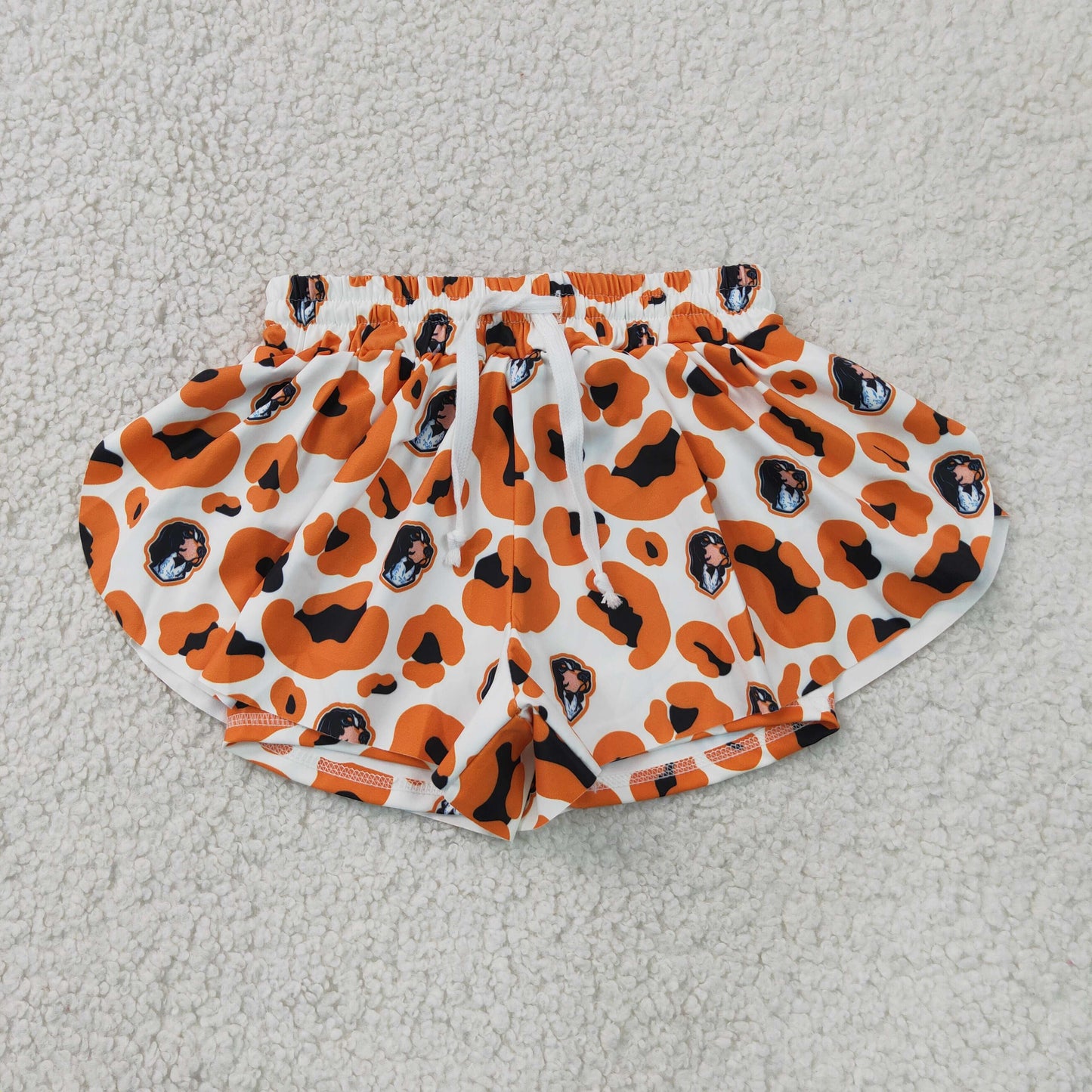 SS0816 Yoga Football Item Camo Girls Shorts