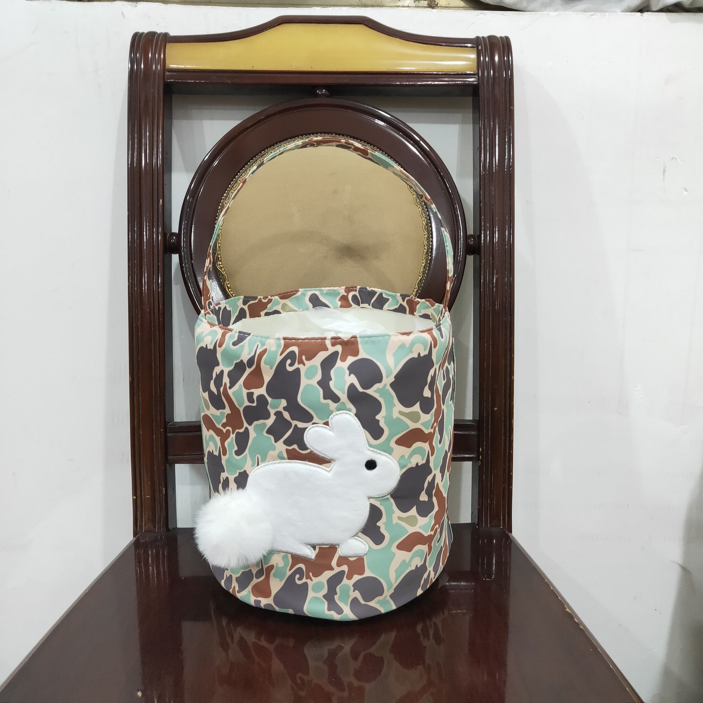 BA0387 Easter Camo Rabbit Kids Bag