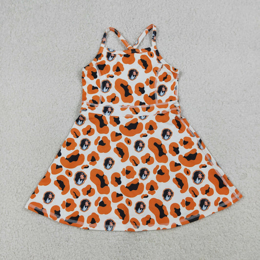 GSD3634 Yoga Football Item Camo Sleeveless Skorts Girls Dress