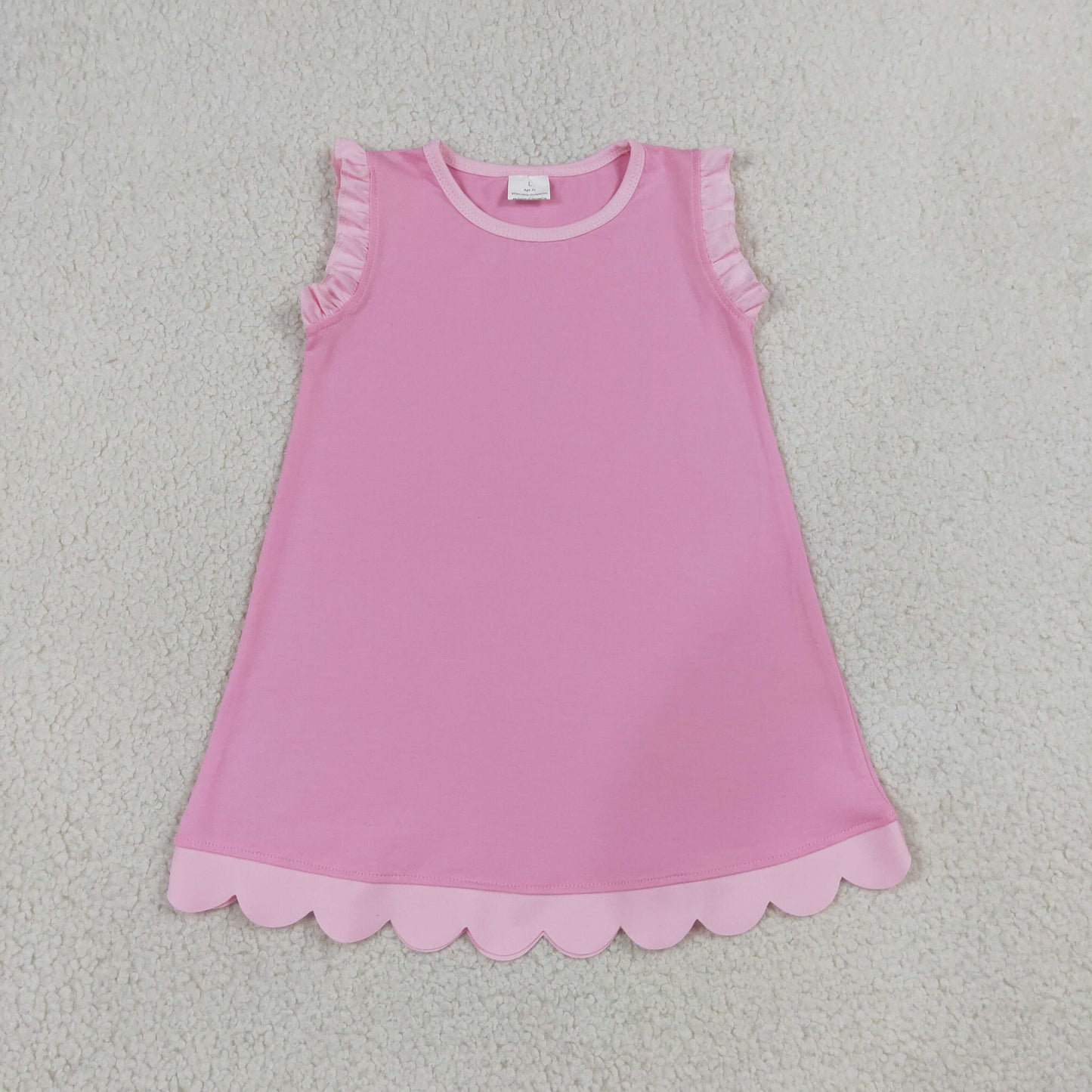 GSD4043 Yoga Pink Sleeveless Girls Dress