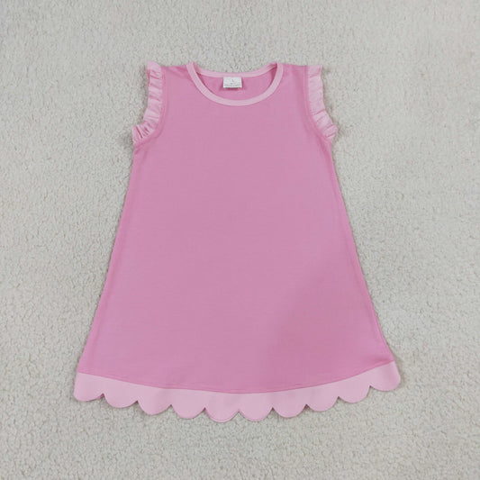 GSD4043 Yoga Pink Sleeveless Girls Dress