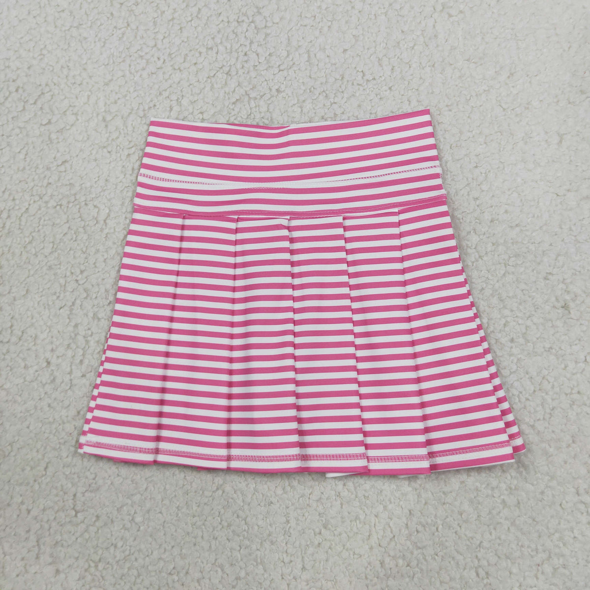 GLK0335 Yoga Pink Striped Skorts Girls Skirt