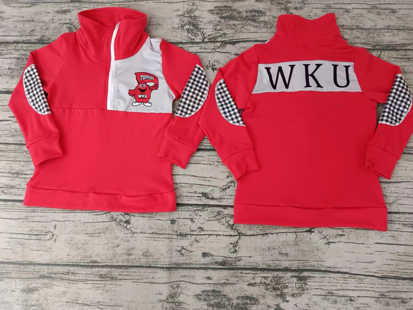 custom S 9.12 Red long sleeve boys pullover