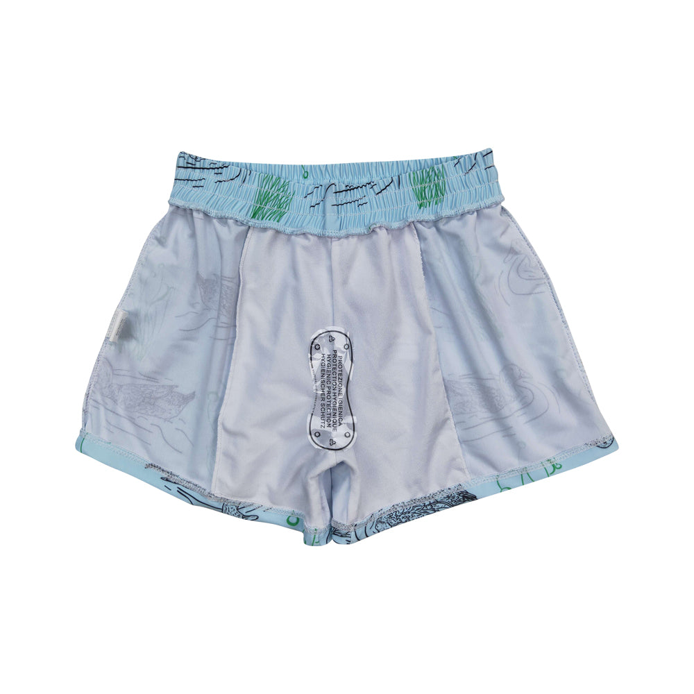 S0361 mallard duck green boys swimming trunk