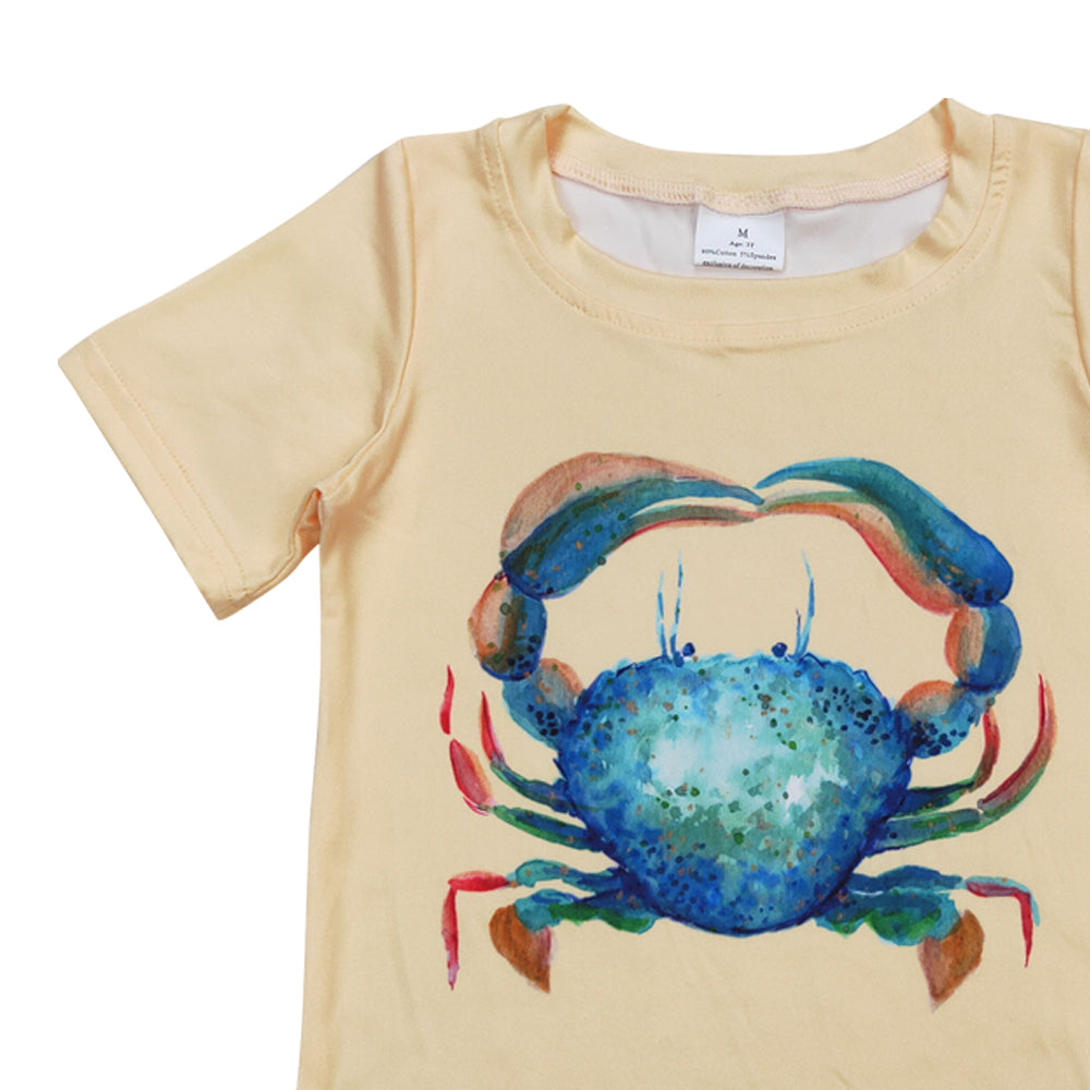 BT0612 Cab yellow short sleeve boys top