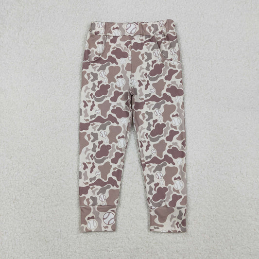 P0875 hunting camo baseball khaki boys pants