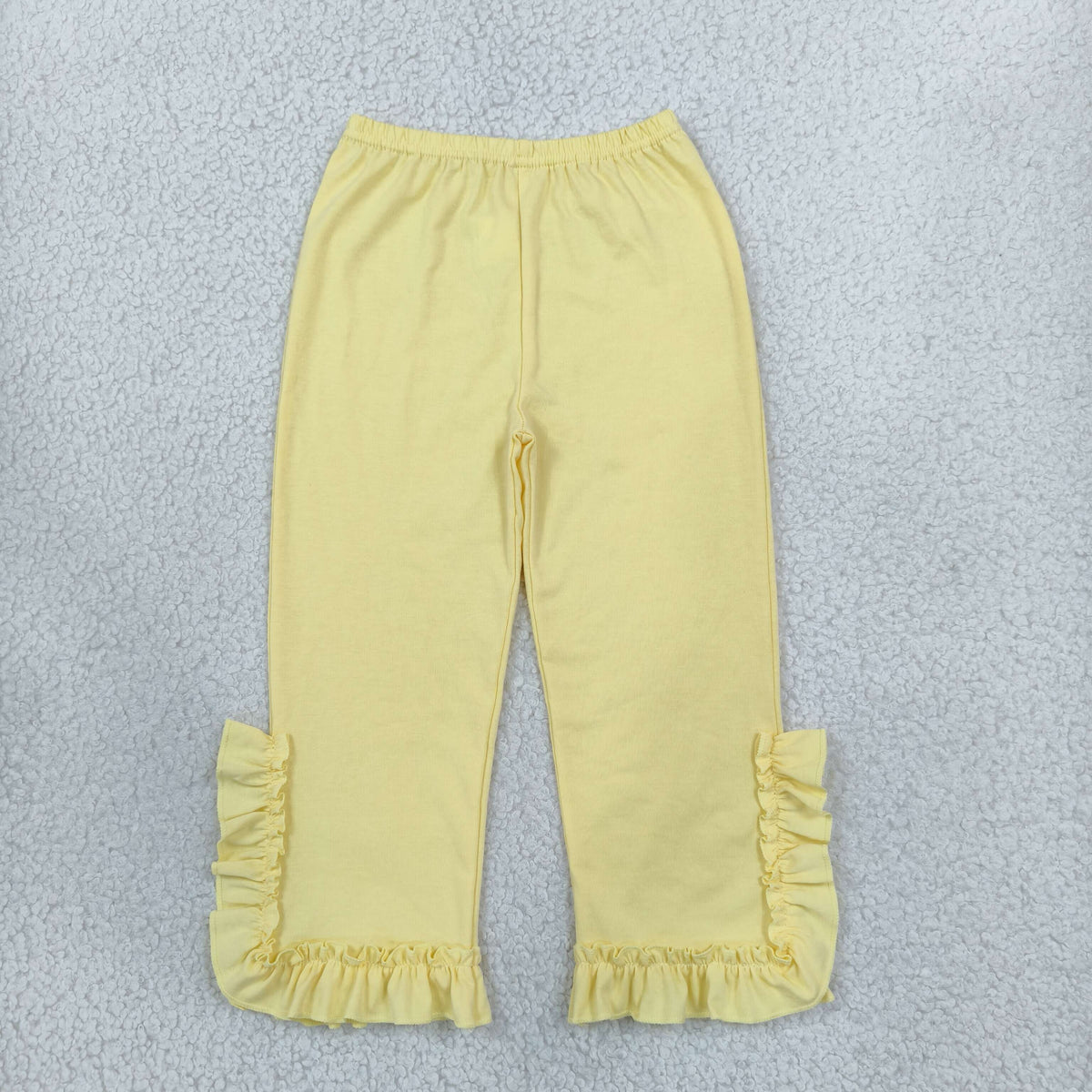 P1163 Yellow Ruffles Girls Pants