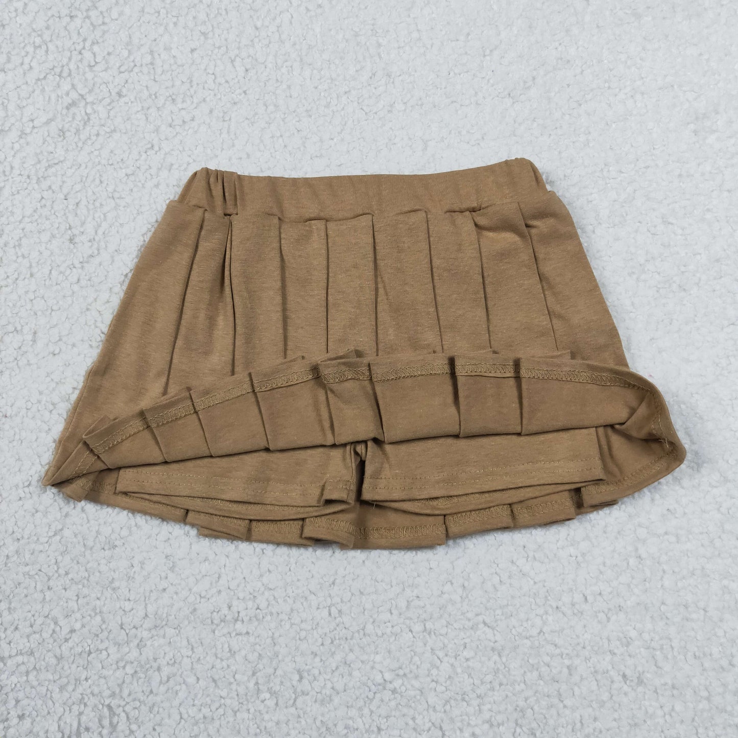 GLK0107 cotton khaki girls skirt skort
