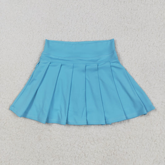 GLK0082 yoga blue skirt with shorts girls skirt