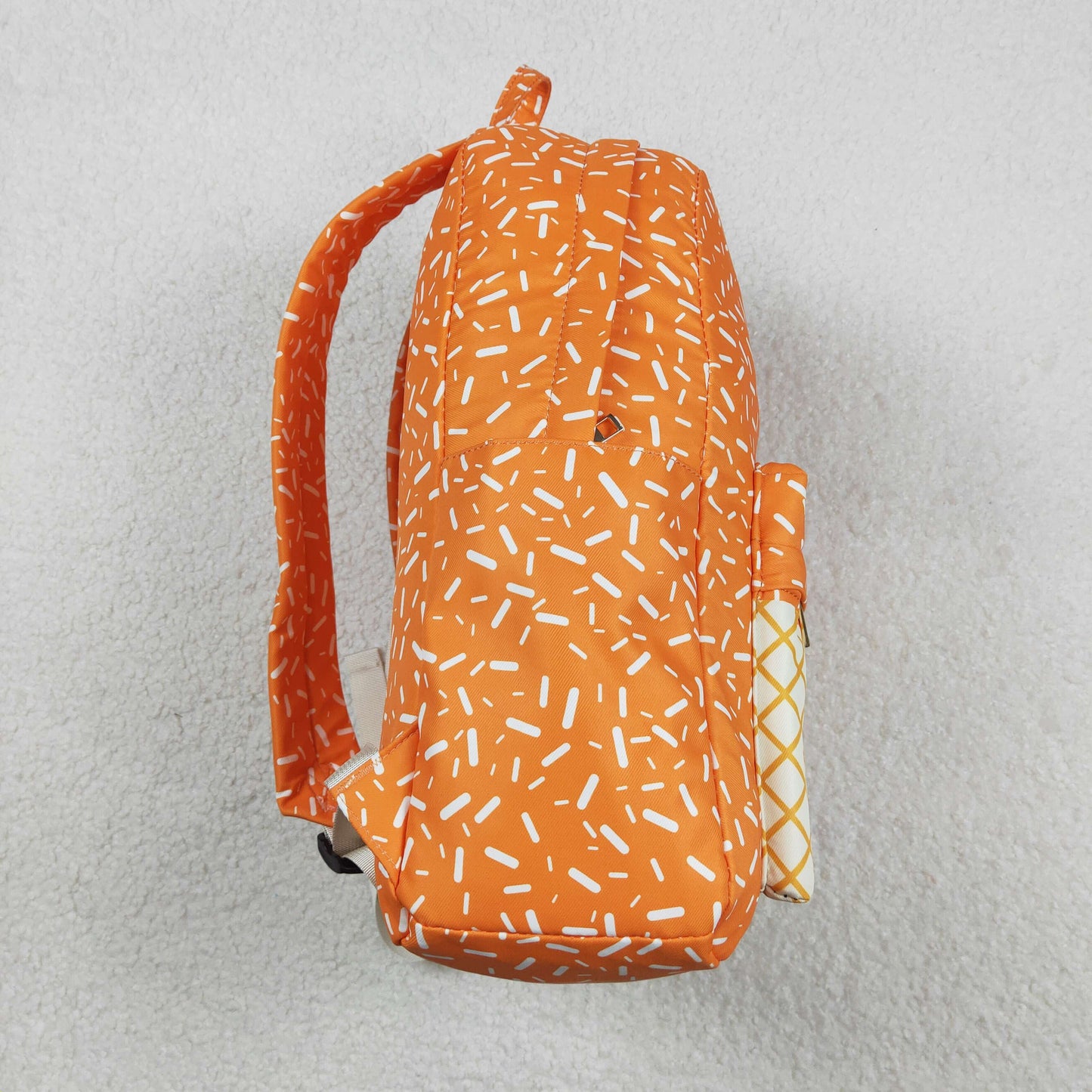 BA0339 orange sprinkles school bag