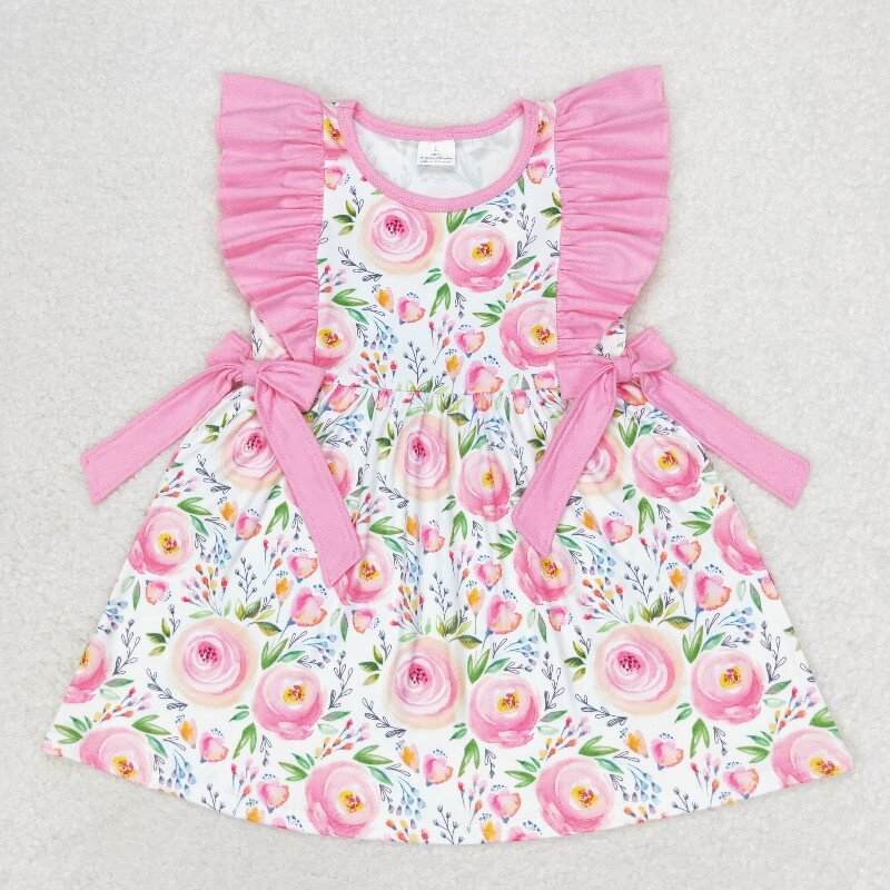 hot pink flowers RTS sibling clothes